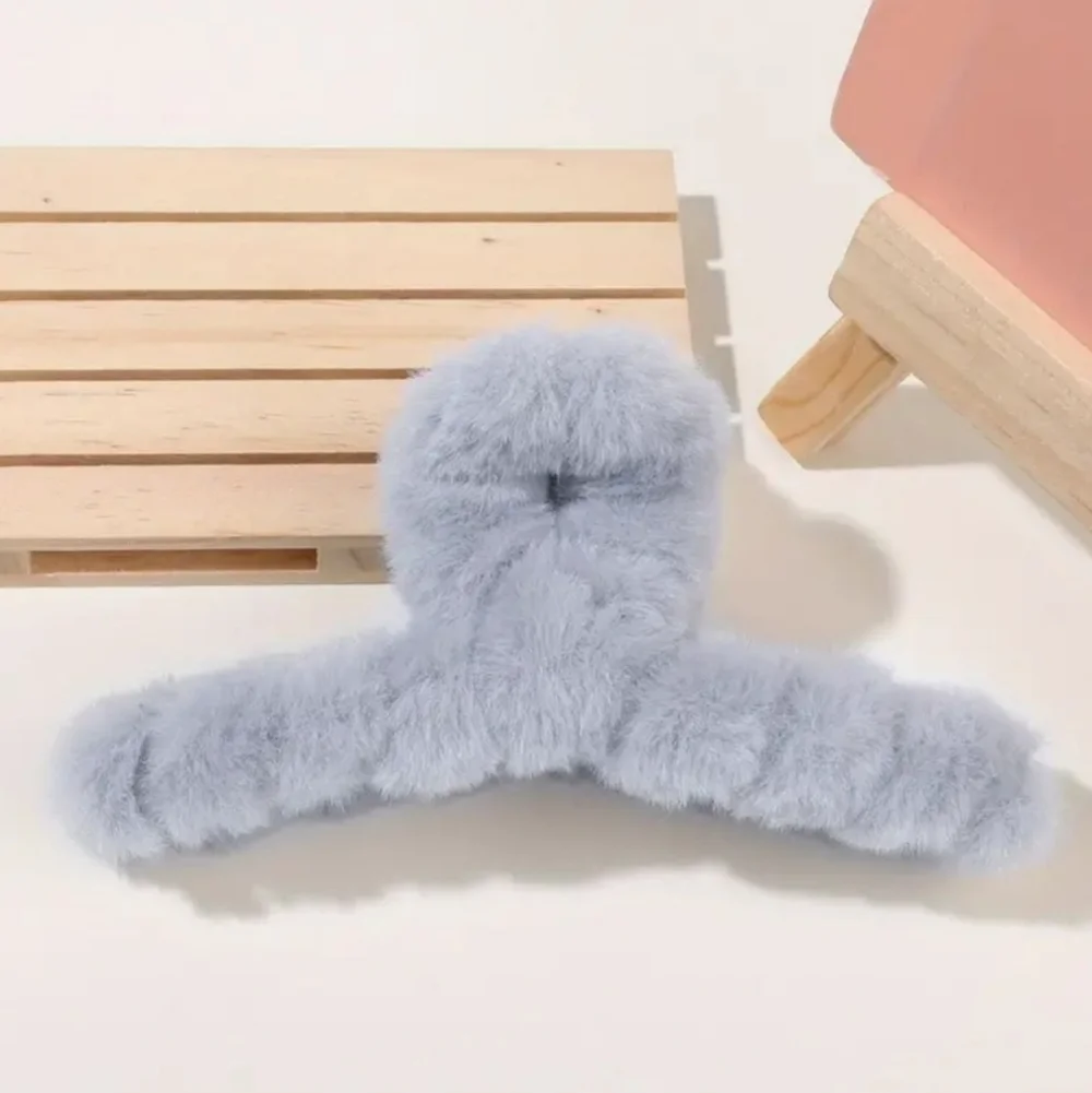 Plush hair claw clip hair accessories